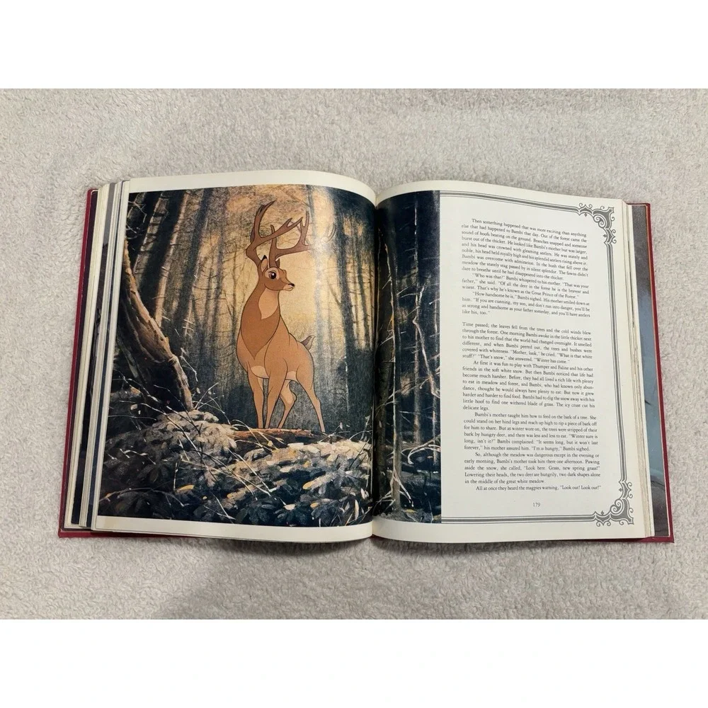 WALT DISNEY'S TREASURY OF CHILDREN'S CLASSICS Abrams 1978 Red Cover Hardcover